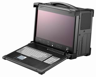 ARP670-SW, 17 1920x 1200 resolution wide 16:10 Rugged portable computer  chassis, Military Medical Industrial Portable computer chassis- ARP670 slim  compact aluminum